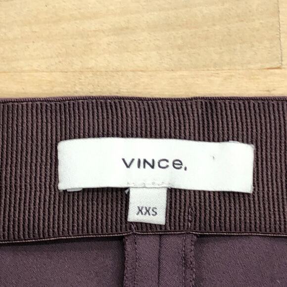 Vince Womens Size XXS Pants Kick Pleat Crop Flare Leg Stretch Cotton Blend - Picture 9 of 15